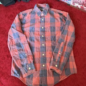 ABERCROMBIE & FITCH Mens Plaid Slim Fit Long Sleeve Shirt Size XS 100% Cotton